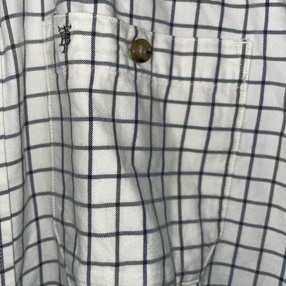 Tom Beckbe Men’s Medium Blue and Black Button Down - Picture 4 of 6